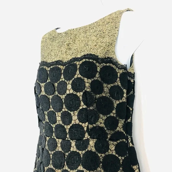 Milly Lace overlay sleeveless sheath mini dress 4 - Picture 9 of 16